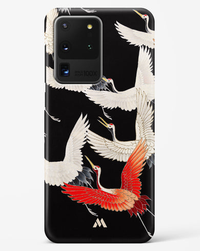 Furisode With A Myriad Of Flying Cranes Hard Case Phone Cover (Samsung)