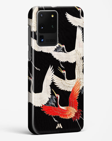 Furisode With A Myriad Of Flying Cranes Hard Case Phone Cover-(Samsung)