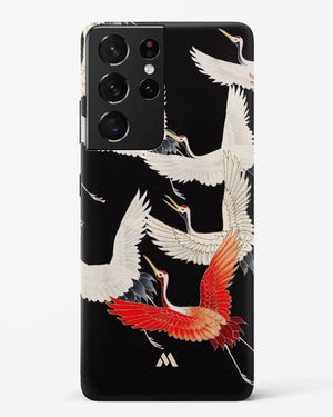 Furisode With A Myriad Of Flying Cranes Hard Case Phone Cover-(Samsung)