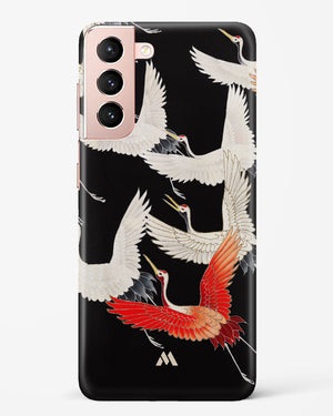 Furisode With A Myriad Of Flying Cranes Hard Case Phone Cover (Samsung)