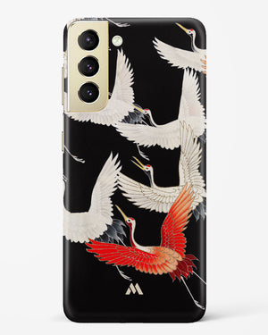 Furisode With A Myriad Of Flying Cranes Hard Case Phone Cover-(Samsung)