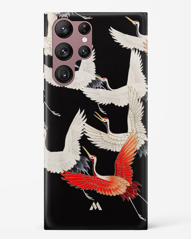 Furisode With A Myriad Of Flying Cranes Hard Case Phone Cover-(Samsung)