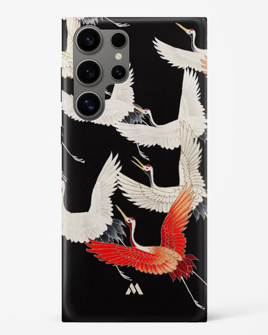 Furisode With A Myriad Of Flying Cranes Hard Case Phone Cover-(Samsung)