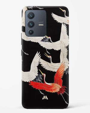 Furisode With A Myriad Of Flying Cranes Hard Case Phone Cover-(Vivo)