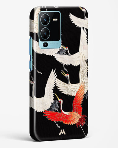 Furisode With A Myriad Of Flying Cranes Hard Case Phone Cover (Vivo)