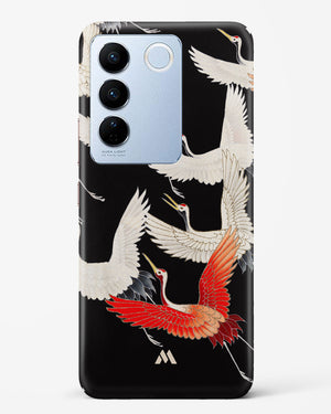 Furisode With A Myriad Of Flying Cranes Hard Case Phone Cover-(Vivo)