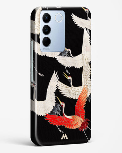 Furisode With A Myriad Of Flying Cranes Hard Case Phone Cover (Vivo)