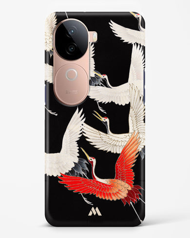 Furisode With A Myriad Of Flying Cranes Hard Case Phone Cover (Vivo)