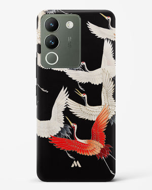 Furisode With A Myriad Of Flying Cranes Hard Case Phone Cover-(Vivo)