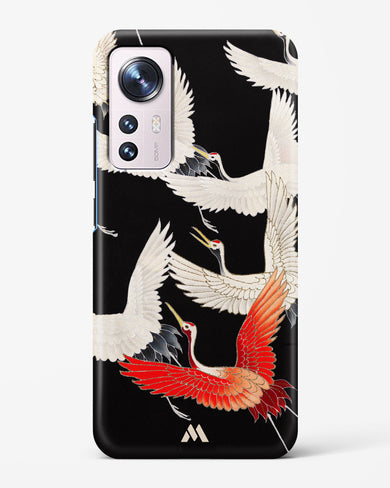 Furisode With A Myriad Of Flying Cranes Hard Case Phone Cover-(Xiaomi)