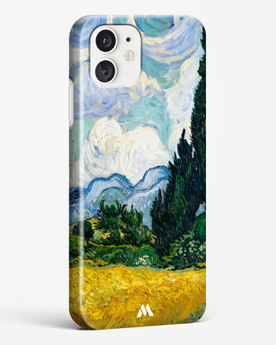 Wheat Field with Cypresses [Van Gogh] Hard Case Phone Cover-(Apple)