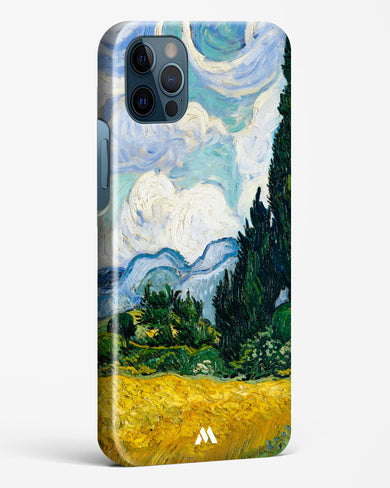 Wheat Field with Cypresses [Van Gogh] Hard Case Phone Cover-(Apple)