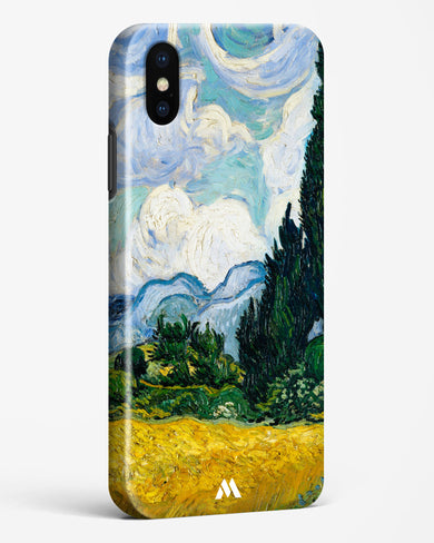 Wheat Field with Cypresses [Van Gogh] Hard Case Phone Cover-(Apple)