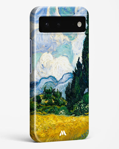 Wheat Field with Cypresses [Van Gogh] Hard Case Phone Cover-(Google)