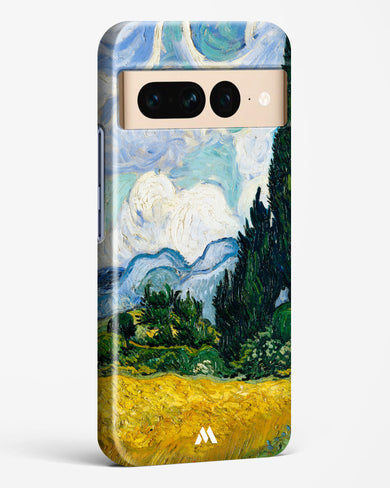 Wheat Field with Cypresses [Van Gogh] Hard Case Phone Cover-(Google)