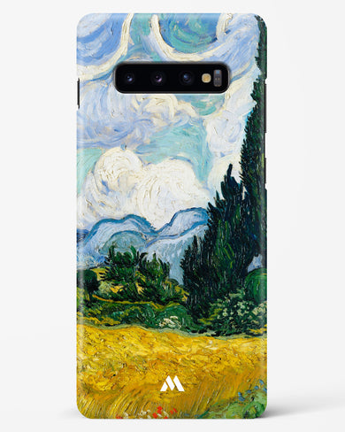 Wheat Field with Cypresses [Van Gogh] Hard Case Phone Cover-(Samsung)