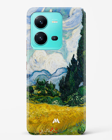 Wheat Field with Cypresses [Van Gogh] Hard Case Phone Cover-(Vivo)