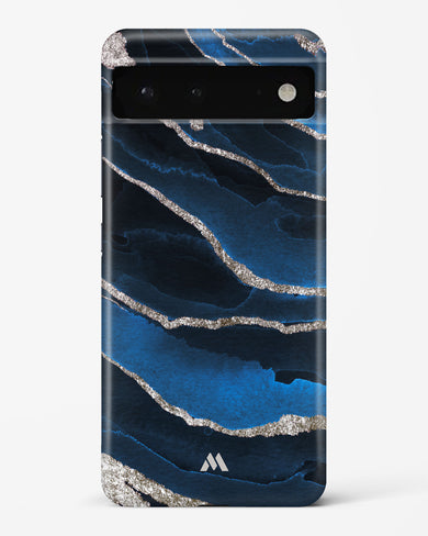 Shimmering Sands Blue Marble Hard Case Phone Cover-(Google)