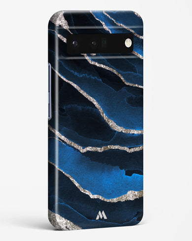 Shimmering Sands Blue Marble Hard Case Phone Cover-(Google)