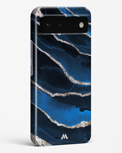 Shimmering Sands Blue Marble Hard Case Phone Cover-(Google)