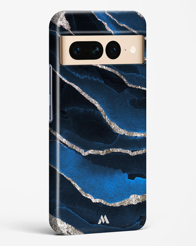 Shimmering Sands Blue Marble Hard Case Phone Cover-(Google)