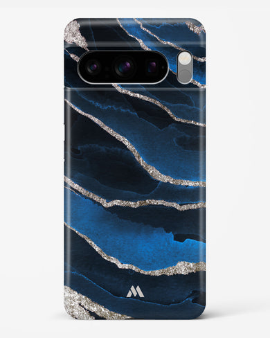 Shimmering Sands Blue Marble Hard Case Phone Cover-(Google)