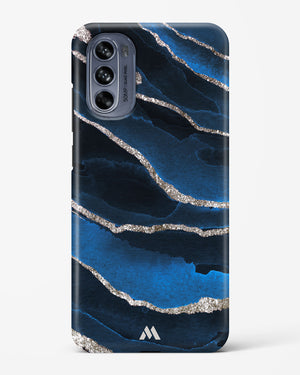 Shimmering Sands Blue Marble Hard Case Phone Cover (Motorola)