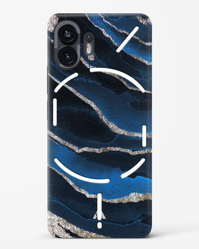 Shimmering Sands Blue Marble Hard Case Phone Cover (Nothing)