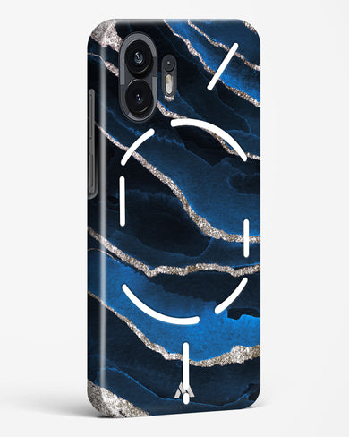 Shimmering Sands Blue Marble Hard Case Phone Cover (Nothing)