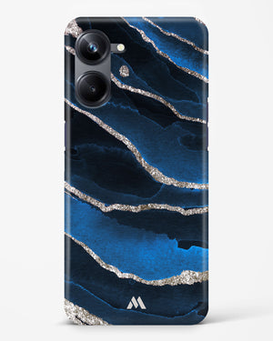 Shimmering Sands Blue Marble Hard Case Phone Cover (Realme)