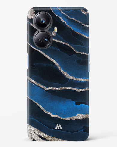 Shimmering Sands Blue Marble Hard Case Phone Cover-(Realme)