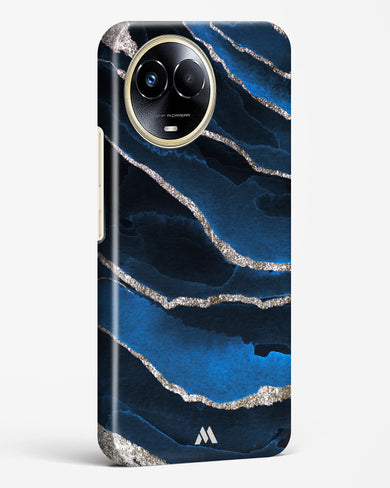 Shimmering Sands Blue Marble Hard Case Phone Cover-(Realme)