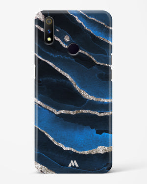 Shimmering Sands Blue Marble Hard Case Phone Cover-(Realme)