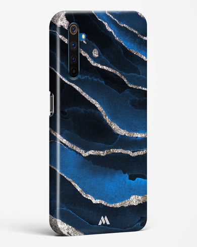 Shimmering Sands Blue Marble Hard Case Phone Cover-(Realme)