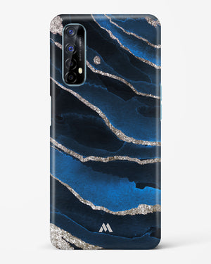 Shimmering Sands Blue Marble Hard Case Phone Cover-(Realme)