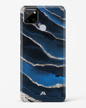 Shimmering Sands Blue Marble Hard Case Phone Cover-(Realme)