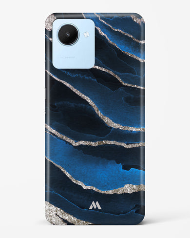 Shimmering Sands Blue Marble Hard Case Phone Cover-(Realme)