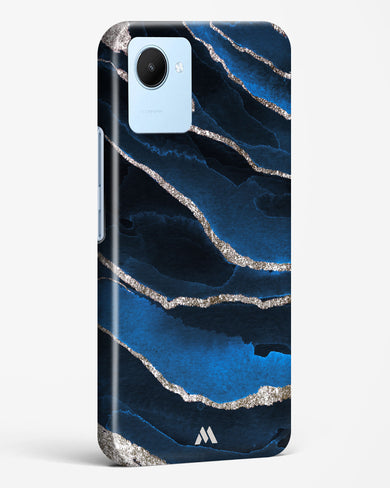 Shimmering Sands Blue Marble Hard Case Phone Cover-(Realme)