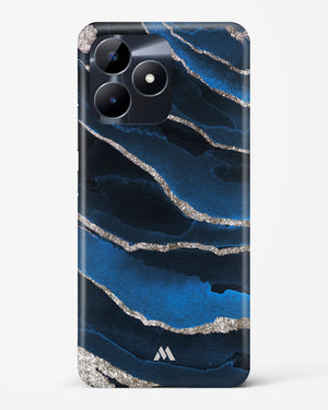 Shimmering Sands Blue Marble Hard Case Phone Cover (Realme)
