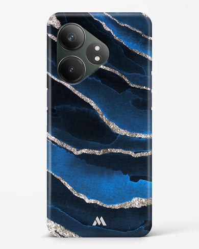 Shimmering Sands Blue Marble Hard Case Phone Cover (Realme)
