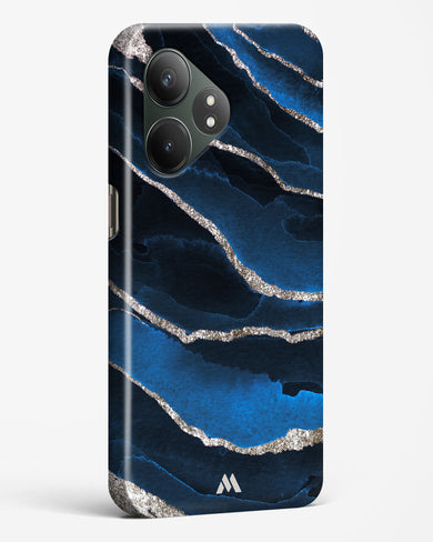 Shimmering Sands Blue Marble Hard Case Phone Cover (Realme)