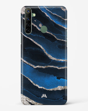 Shimmering Sands Blue Marble Hard Case Phone Cover-(Realme)