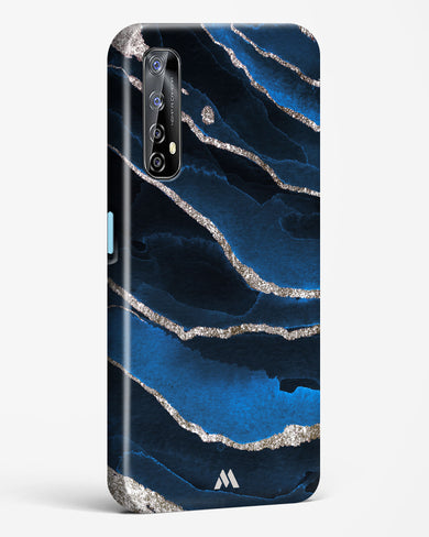 Shimmering Sands Blue Marble Hard Case Phone Cover-(Realme)