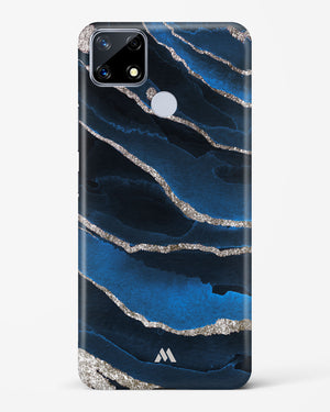 Shimmering Sands Blue Marble Hard Case Phone Cover-(Realme)