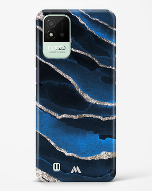 Shimmering Sands Blue Marble Hard Case Phone Cover (Realme)