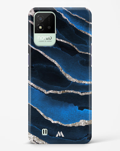 Shimmering Sands Blue Marble Hard Case Phone Cover (Realme)