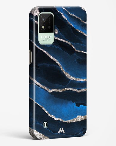 Shimmering Sands Blue Marble Hard Case Phone Cover (Realme)