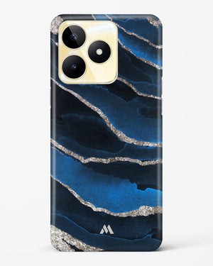 Shimmering Sands Blue Marble Hard Case Phone Cover (Realme)