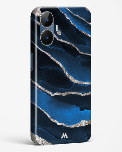 Shimmering Sands Blue Marble Hard Case Phone Cover-(Realme)