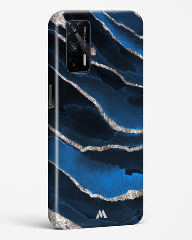 Shimmering Sands Blue Marble Hard Case Phone Cover-(Realme)